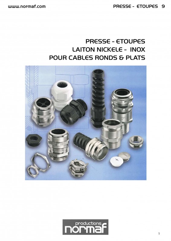 Presse étoupe plastique & métallique